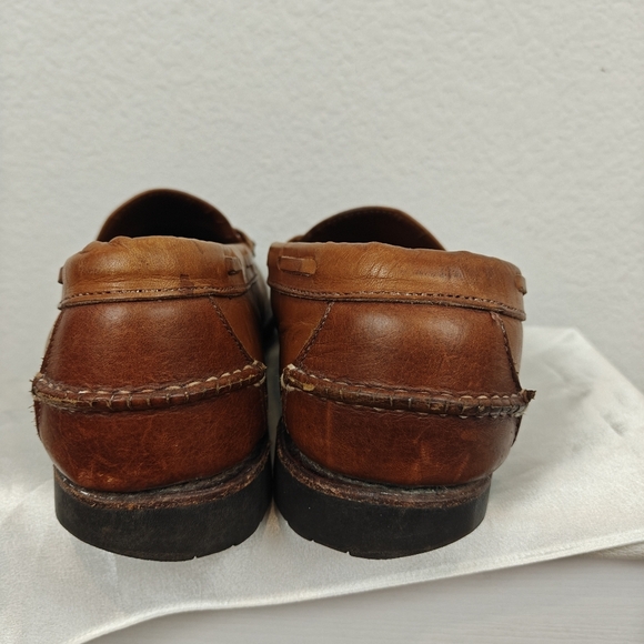 Allen Edmonds Kingsfield Loafers Slip-on Brown Leather Tassel Moc Toe Men's 10 - Picture 8 of 12